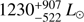 $ 1230^{+907}_{-522}\,{L}_{\odot} $