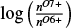 Mathematical equation: $ \log\left(\frac{n^{O7+}}{n^{O6+}}\right) $