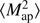 $ \left\langle {M_{{\mathrm{ap}}}^2} \right\rangle $