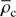 $ \overline{\rho}_{\mathrm{c}} $