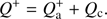 $$ \begin{aligned} Q^+ = Q^+_{\rm a} + Q_{\rm c}. \end{aligned} $$