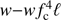 $w - wf_{c}^{4}\ell$