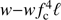 $w - wf_{c}^{4}\ell$