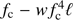 $f_{c} - wf_{c}^{4}\ell$