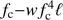 $f_{c} - wf_{c}^{4}\ell$