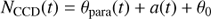 $$ \begin{aligned} {N}_{\rm CCD}(t) = \theta _{\rm para}(t)+a(t) +\theta _0 \end{aligned} $$