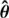 $ \boldsymbol{\hat{\theta}} $