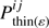 $ P^{ij}_{\mathrm{thin}(\varepsilon)} $