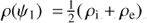 $ \rho(\psi_1) = \frac{1}{2}(\,\rho_{\mathrm{i}} + \rho_{\mathrm{e}}) $