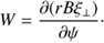 $$ \begin{aligned} W = \frac{\partial (rB\xi _\perp )}{\partial \psi }\cdot \end{aligned} $$