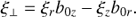 $$ \begin{aligned} \xi _\perp = \xi _r b_{0 z} - \xi _z b_{0 r}. \end{aligned} $$