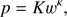 $$ \begin{aligned} p=Kw^{\kappa }, \end{aligned} $$