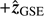 $ +{\hat{\boldsymbol{z}}}_{\mathrm{GSE}} $