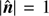 $ |{\hat{\boldsymbol{n}}}|=1 $