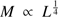 $ \textstyle M\propto L^\frac14 $