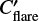 $ C^{\prime}_{\rm flare} $