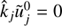 $ \hat{k}_j\tilde u_j^0=0 $