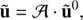 $$ \begin{aligned} \tilde{\mathbf{u }} = \mathcal{A} \cdot \tilde{\mathbf{u }}^0, \end{aligned} $$