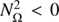 $ N_\Omega ^2 < 0\ $
