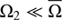 $ \Omega_{2}\ll{\overline\Omega} $