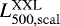 $L^{\textrm{XXL}}_{500, \rm scal}$