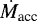 $\dot{{M}}_{\textrm{acc}}$