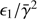 $ {\epsilon}_1/\bar{\gamma}^2 $