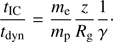 $$ \begin{aligned} \frac{t_{\rm IC}}{t_{\rm dyn}} = \frac{m_{\rm e}}{m_{\rm p}} \frac{z}{R_{\rm g}} \frac{1}{\gamma }\cdot \end{aligned} $$