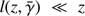 $ l(z,\bar{\gamma}) \ll z $