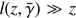 $ l(z,\bar{\gamma}) \gg z $