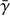 $ \bar{\gamma} $