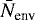 $\bar{N}_{\textrm{env}}$