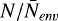 $N/\bar{N}_{env}$