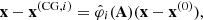 $$ \begin{aligned} \mathbf x - \mathbf x ^{(\mathrm{CG}, i)} = \hat{\varphi }_i(\mathbf A )(\mathbf x - \mathbf x ^{(0)}), \end{aligned} $$