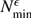 $ N_{\mathrm{min}}^{\epsilon} $