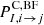 $ P^{\mathrm{C,BF}}_{I,i \rightarrow j} $