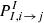 $ P^{I}_{I,i \rightarrow j} $