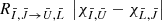 $ R_{\bar{I},\bar{J} \rightarrow \bar{U},\bar{L}}~\left|\chi_{\bar{I},\bar{U}}-\chi_{\bar{L},\bar{J}}\right| $