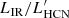$ {L_{{\rm{IR}}}}/L_{{\rm{HCN}}}^\prime $