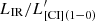 $ {L_{{\rm{IR}}}}/L_{{\rm{[CI](1 - 0)}}}^\prime $