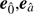 $ {e_{\hat 0}},{e_{\hat a}}\ $