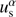 $ u^{\alpha}_{\mathrm{s}} $