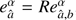 $ \mathit{e}_{\hat{a}}^{\alpha}=Re_{\hat{a},{b}}^{\alpha} $