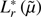 $ L_{r}^{*}\left(\tilde{\mu}\right) $