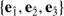 $ \left\{ \mathbf{e}_{\hat{1}},\mathbf{e}_{\hat{2}},\mathbf{e}_{\hat{3}}\right\} $
