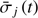 $ \bar{\sigma}_{j}\left(t\right) $