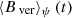 $ \left < B_\text{ ver}\right > _\psi(t) $