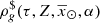 $ \rho^{\$}_g(\tau,Z,\overline{x}_{\odot},\alpha) $