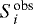 $S_i^{\textrm{obs}}$