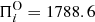 $ \Pi _i^{\rm{O}} = 1788.6 $